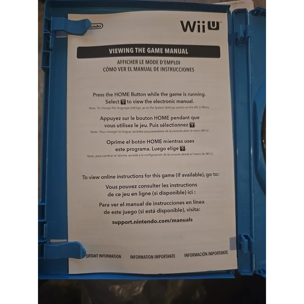 Nintendo The Legend of Zelda: Breath of the Wild Wii U NTSC-U/C E10+ Manual